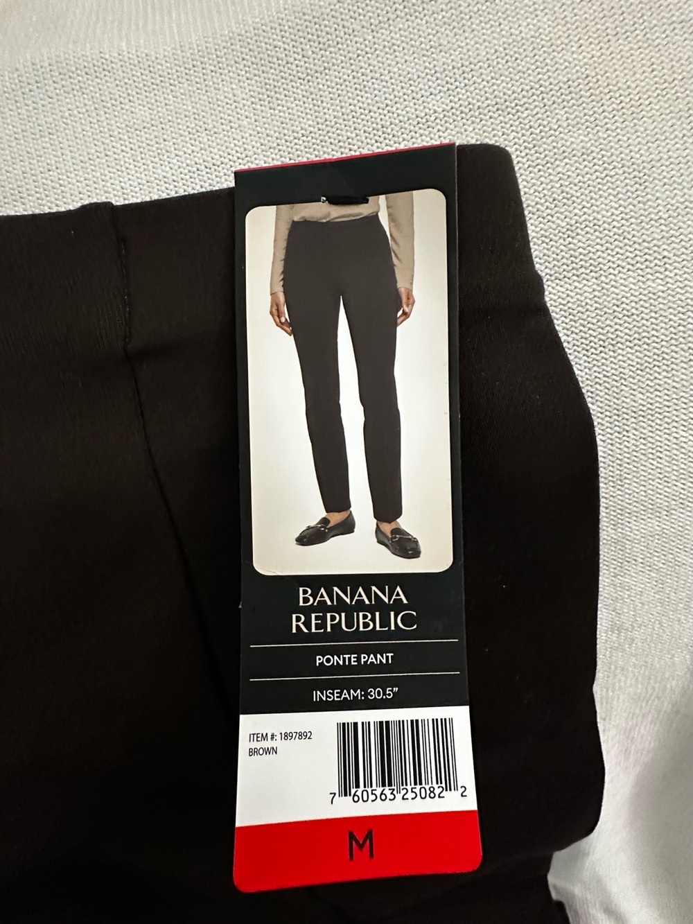 Banana Republic Dark Brown Ponte Trousers